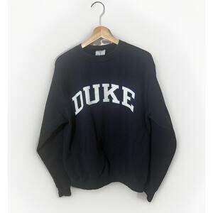 90’s Duke Champion Navy Blue Casual Pullover Collegiate Devils Campus Medium